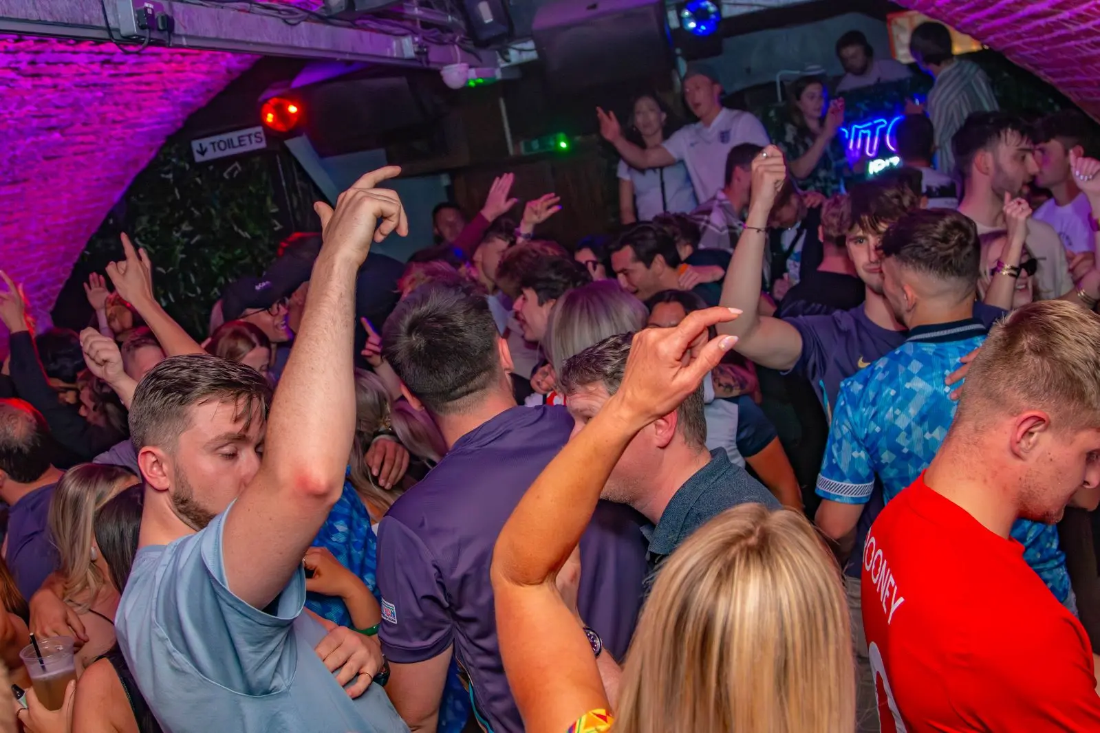 Students dancing at OutOut Plymouth nightclub