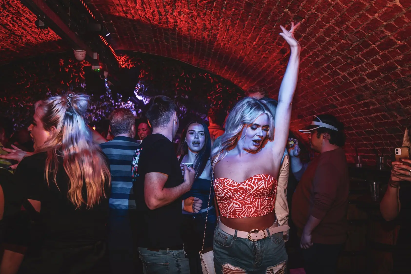 Students enjoying a night out at OutOut Plymouth nightclub